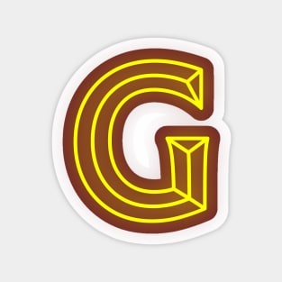 Letter G Letter Art Sticker